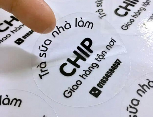 Xưởng IN DECAL TRONG SUỐT In Tem Nhãn Decal Đẹp
